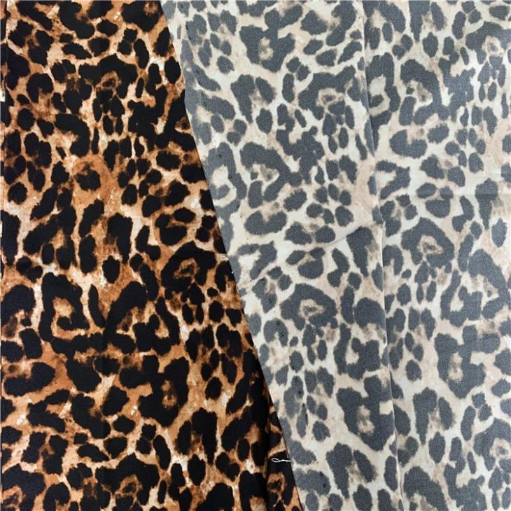 Leopard Print Silk Fabric