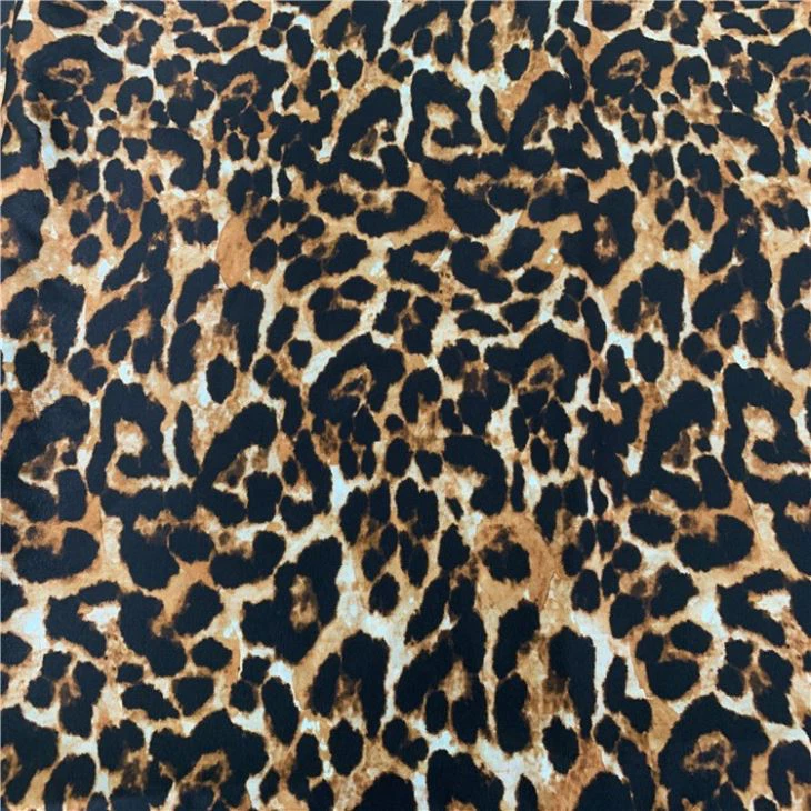 leopard print silk fabric