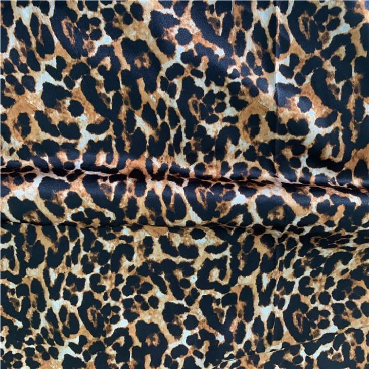 leopard print silk fabric