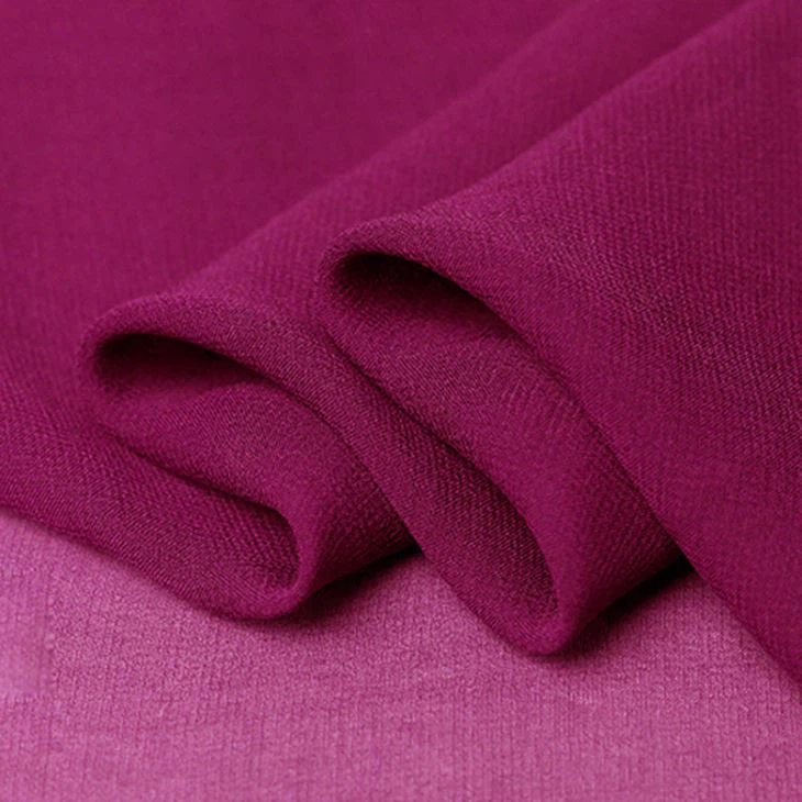 Tejido de georgette de seda pura